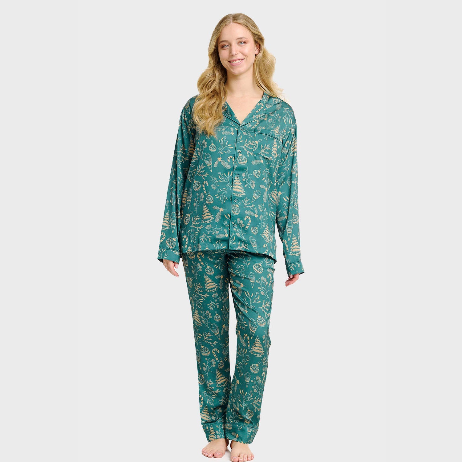 Die Begabte Satin-Pyjama - Damen